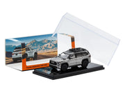 Toyota Sequoia TRD PRO Silver Metallic with Roof Rack 1/64 Diecast Model Car by GCD image 5
