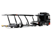 Mercedes-Benz Actros Gigaspace Auto Transporter "ADVAN Yokohama" Black 1/64 Diecast Model by GCD image 3