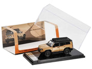 2024 Toyota Land Cruiser Prado Gold Metallic with Red Stripes and Roof Rack 1/64 Diecast Model Car by GCD image 5
