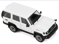 Toyota Land Cruiser (J76) RHD (Right Hand Drive) White 1/64 Diecast Model Car by GCD image 3