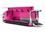 Hino 700 Transporter RHD (Right Hand Drive) "LB-Trucks - Kayano_Distr." Pink Metallic with Graphics 1/64 Diecast Model by GCD image 5