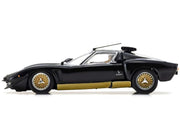 Lamborghini Miura SVR Black with Gold Accents and Wheels 1/43 Diecast Model Car by Kyosho image 2