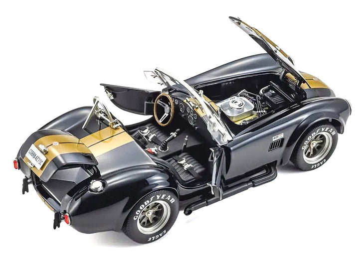 Shelby Cobra 427 S/C Black with Gold Stripes 1/18 Diecast Model Car by Kyosho image 2