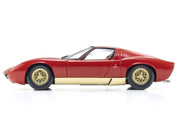 Lamborghini Miura P 400 Red with Gold Accents 1/18 Diecast Model Car by Kyosho image 4
