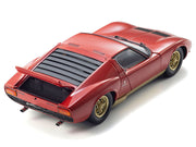 Lamborghini Miura P 400 Red with Gold Accents 1/18 Diecast Model Car by Kyosho image 5