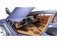Lamborghini Countach LP 5000 Quattrovalvole Dark Blue Metallic 1/18 Diecast Model Car by Kyosho image 3