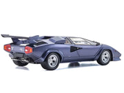 Lamborghini Countach LP 5000 Quattrovalvole Dark Blue Metallic 1/18 Diecast Model Car by Kyosho image 5