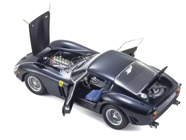 Ferrari 250 GTO Dark Blue Metallic 1/18 Diecast Model Car by Kyosho image 2