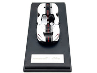 McLaren Elva Convertible White with Carbon and Red Stripes 1/64 Diecast Model Car by LCD Models image 3
