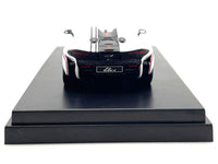McLaren Elva Convertible White with Carbon and Red Stripes 1/64 Diecast Model Car by LCD Models image 4
