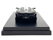 McLaren Elva Convertible #4 Carbon Black with White and Red Stripes 1/64 Diecast Model Car by LCD Models image 2