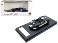 McLaren Elva Convertible #4 Carbon Black with White and Red Stripes 1/64 Diecast Model Car by LCD Models image 3