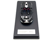 McLaren Elva Convertible #4 Carbon Black with White and Red Stripes 1/64 Diecast Model Car by LCD Models image 4