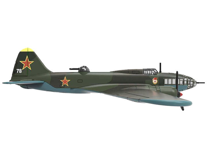 Ilyushin IL-4 Bomber Aircraft "Soviet Baltic Fleet Guards Regiment" (1942) "Planes of World War II" Series 1/144 Diecast Model Airplane by Luppa image 2