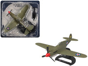 Curtiss P-40B Warhawk Aircraft "Hawaii" (1945) United States Army Air Forces "Planes of World War II" Series 1/72 Diecast Model Airplane by Luppa image 3