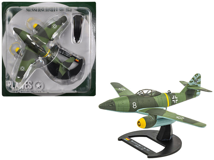 Messerschmitt Me 262 Fighter Aircraft "White 8 258 aerial victory ace Walter Nowotny Kommando Nowotny Germany" (1944) German Luftwaffe 1/72 Diecast Model Airplane by Luppa image 2