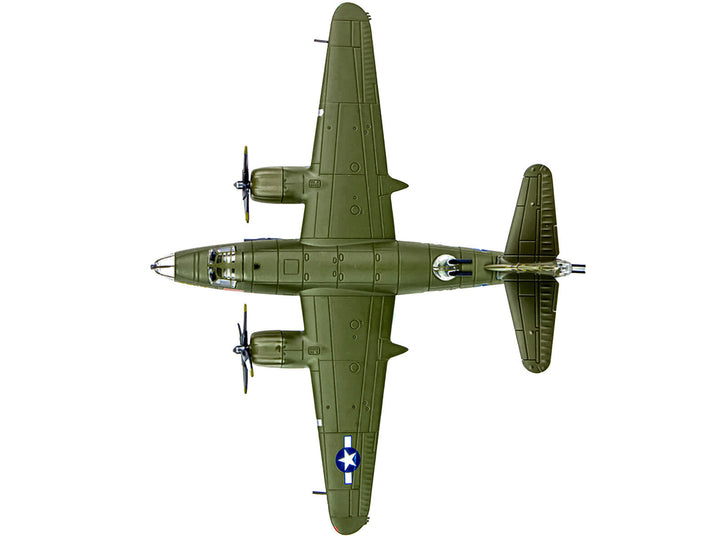 Martin B-26B Marauder Bomber Aircraft "QQQQ 556th Bomb Squadron 387th Bomb Group" United States Army Air Forces (1943) "Planes of World War II" Series 1/144 Diecast Model Airplane by Luppa image 2