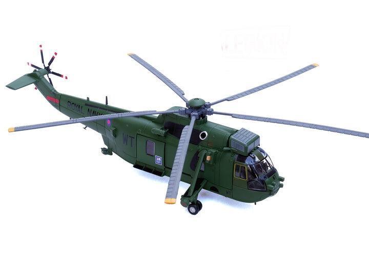 Westland Sea King HC.4 Helicopter "Green Livery 848 Naval Air Squadron Commando Helicopter Force Royal Naval Air Station Yeovilton Somerset" (2009) British Royal Navy 1/72 Diecast Model by Legion image 2