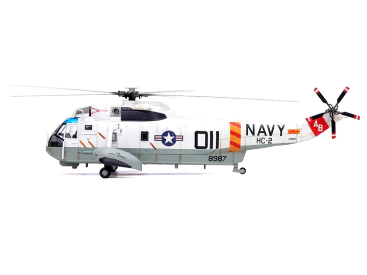 Sikorsky SH-3G Sea King Helicopter "148987/AB 011 Helicopter Combat Support Squadron 2 Fleet Angels USS John F Kennedy (CVA-67)" (1970s) United States Navy 1/72 Diecast Model by Legion image 2