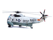 Sikorsky SH-3G Sea King Helicopter "149718-NF 0037 Helicopter Combat Support Squadron 1 (HC-1) Fleet Angels USS Hancock (CVA-19)" (1970s) United States Navy 1/72 Diecast Model by Legion image 2