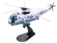 Sikorsky SH-3G Sea King Helicopter "149718-NF 0037 Helicopter Combat Support Squadron 1 (HC-1) Fleet Angels USS Hancock (CVA-19)" (1970s) United States Navy 1/72 Diecast Model by Legion image 5