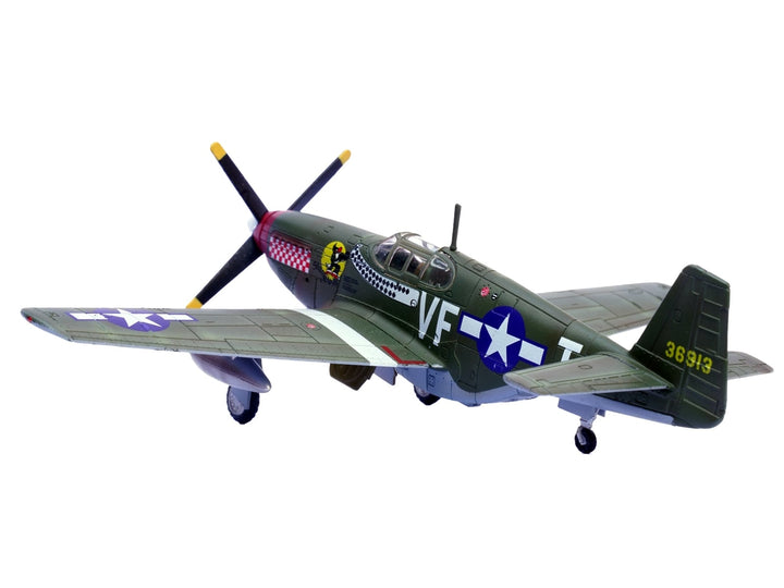 North American P-51B Mustang Aircraft "Shangri-La 336th Fighter Squadron 4th Fighter Group" (1944) United States Army Air Forces 1/72 Diecast Model Airplane by Legion image 2