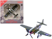 North American P-51B Mustang Aircraft "Shangri-La 336th Fighter Squadron 4th Fighter Group" (1944) United States Army Air Forces 1/72 Diecast Model Airplane by Legion image 4