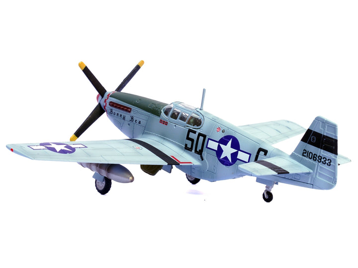 North American P-51B Mustang Aircraft "Bonny Bea 504th Fighter Squadron 339th Fighter Group" (1944) United States Army Air Forces 1/72 Diecast Model Airplane by Legion image 2