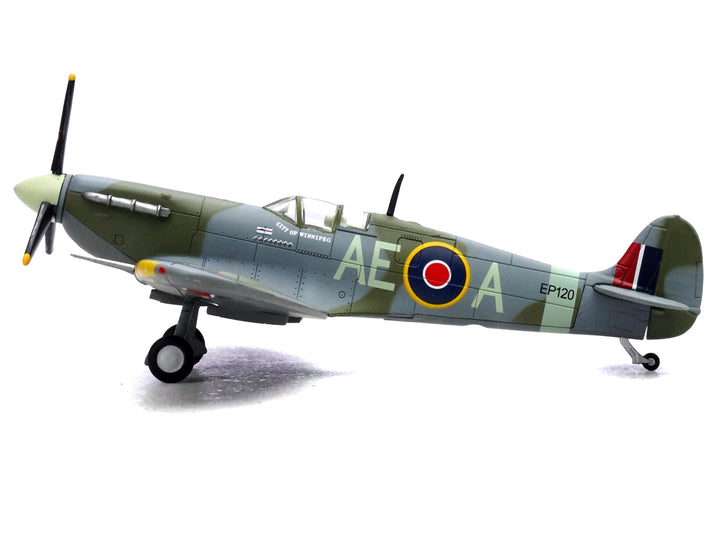 Supermarine Spitfire Mk Vb Fighter Aircraft "EP120 Flight Lieutenant James 'Jeff' Northcott No. 402 City of Winnipeg Squadron" (1943-1944) Royal Canadian Air Force 1/72 Diecast Model by Legion image 2