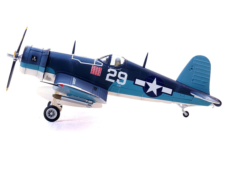 Vought F4U-1A Corsair Fighter Aircraft "Ace Ira Kepford VF-17 Jolly Rogers Bougainville Solomon Islands" (1944) United States Navy 1/72 Diecast Model by Legion image 2