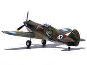 Curtiss P-40B/C Warhawk Fighter Aircraft "White 47 Robert T. Smith 3rd Squadron Hell's Angels Chinese Air Force Burma" (1942) 1st American Volunteer Group 1/72 Diecast Model Airplane by Legion image 3