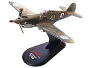 Curtiss P-40B/C Warhawk Fighter Aircraft "White 47 Robert T. Smith 3rd Squadron Hell's Angels Chinese Air Force Burma" (1942) 1st American Volunteer Group 1/72 Diecast Model Airplane by Legion image 5