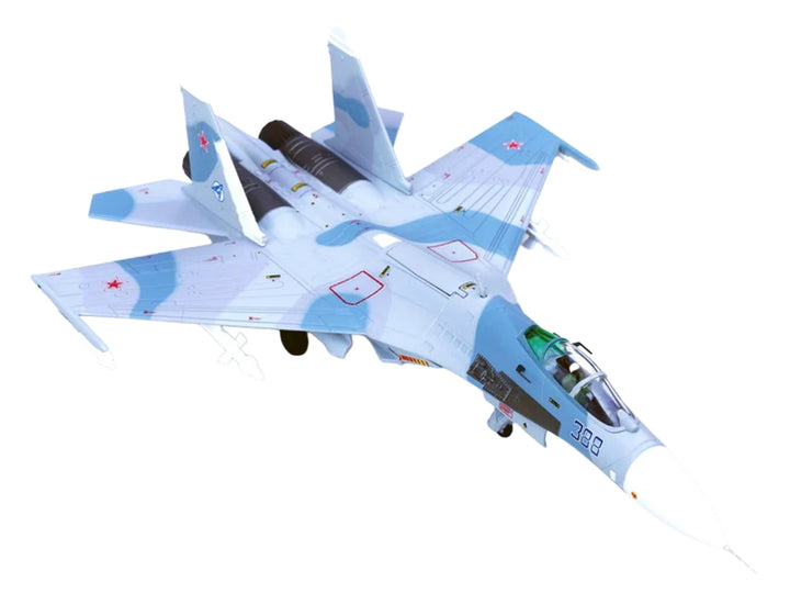 Sukhoi Su-27 Flanker-B Aircraft "Blue 388 Paris Air Show" (1989) Soviet Air Force 1/100 Diecast Model Airplane by Legion image 2