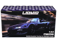 Mazda Roadster Touring Car RHD (Right Hand Drive) Midnight Purple Metallic "Hobby Expo China 2026 Event Edition" 1/64 Diecast Model Car by Liomio