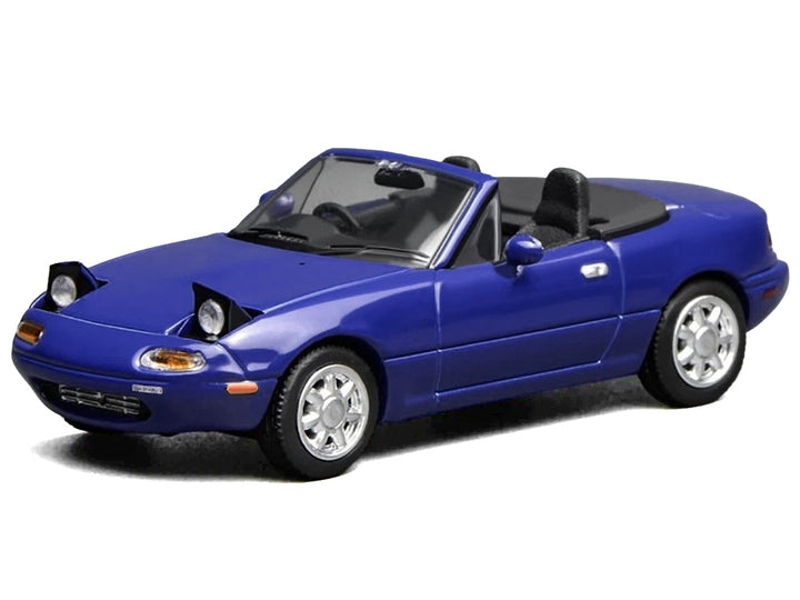 Mazda MX-5 Miata Convertible Laguna Blue 1/64 Diecast Model Car by MotorHelix image 2
