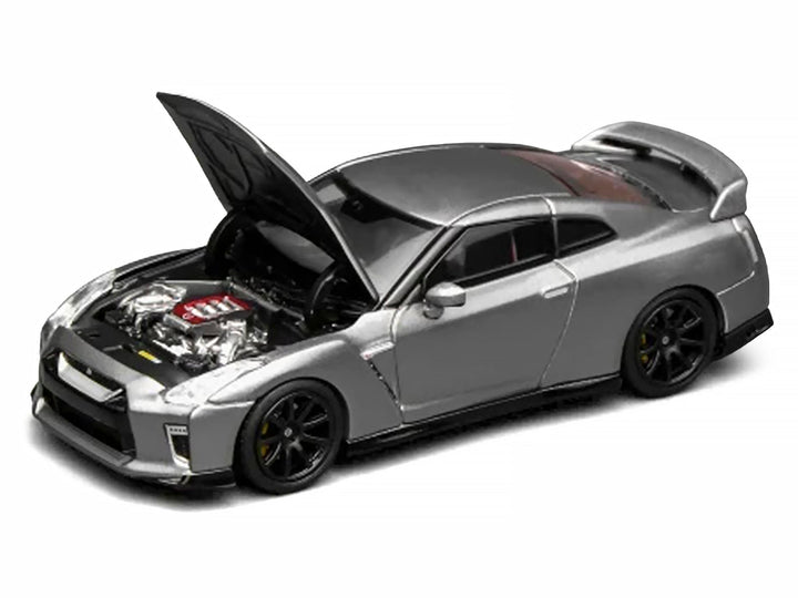 2020 Nissan GT-R (R35) Track Edition Engineered by NISMO RHD (Right Hand Drive) Dark Metal Gray Metallic "Senior 64" Series 1/64 Diecast Model Car by MotorHelix image 2