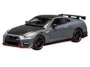 2022 Nissan GT-R Nismo (R35) RHD (Right Hand Drive) Stealth Gray with Carbon Hood and Top "Senior 64" Series 1/64 Diecast Model Car by MotorHelix image 2