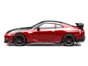 2022 Nissan GT-R Nismo (R35) RHD (Right Hand Drive) Vibrant Red with Carbon Hood and Top "Senior 64" Series 1/64 Diecast Model Car by MotorHelix image 3