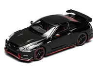 2022 Nissan GT-R Nismo (R35) RHD (Right Hand Drive) Meteor Flake Black Pearl with Carbon Hood and Top "Senior 64" Series 1/64 Diecast Model Car by MotorHelix image 5
