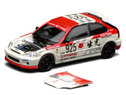 Honda Civic Type R (EK9) RHD (Right Hand Drive) #925 "Idemitsu Motion" White and Red 1/64 Diecast Model Car by MotorHelix image 3