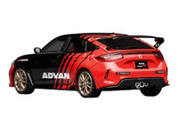 Honda Civic Type R (FL5) RHD (Right Hand Drive) "ADVAN" Black and Red 1/64 Diecast Model Car by MotorHelix image 3