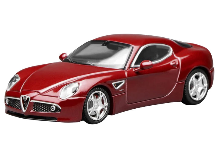 2008 Alfa Romeo 8C Competizione Competition Red Metallic 1/64 Diecast Model Car by MotorHelix image 2