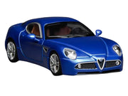 2008 Alfa Romeo 8C Competizione Blue Metallic 1/64 Diecast Model Car by MotorHelix image 3