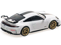 2025 Porsche 911 (992.2) GT3 Weissach Package White with Carbon Stripe Limited Edition to 240 pieces Worldwide 1/64 Diecast Model Car by Minichamps image 3