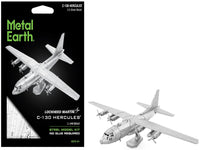 Model Kit Lockheed C-130 Hercules Transport Aircraft "United States Air Force" (Moderate Difficulty) Steel Model by Metal Earth
