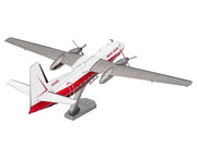 Model Kit Fairchild F-27 Commercial Aircraft "Pacific Alaska" White with Red Stripes (Moderate Difficulty) Steel Model by Metal Earth image 3