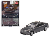 BMW 750Li xDrive Bernina Gray Amber Effect with Sunroof Limited Edition to 2400 pieces Worldwide 1/64 Diecast Model Car by Mini GT image 4