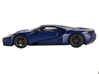 MINI GT 1:64 Ford GT in blue and yellow Sunoco livery.