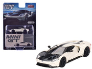 Ford GT "1964 Prototype Heritage Edition" Wimbledon White with Black Hood and Stripe Limited Edition to 2400 pieces Worldwide 1/64 Diecast Model Car by Mini GT image 3