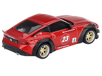 MINI GT 1:64 Nissan Z Pandem #23 in Passion Red metallic.